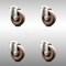 Service Caster 4 Inch 316SS High Temp Glass Filled Nylon Wheel Swivel Bolt Hole Caster Set SCC SCC-SS316BH20S414-GFNSHT-4 - alternate 1